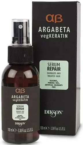 Сыворотка для ослабленных и химически обработанных волос - Dikson Argabeta VegKeratin Serubm